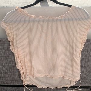 Madewell Pink striped Blouse